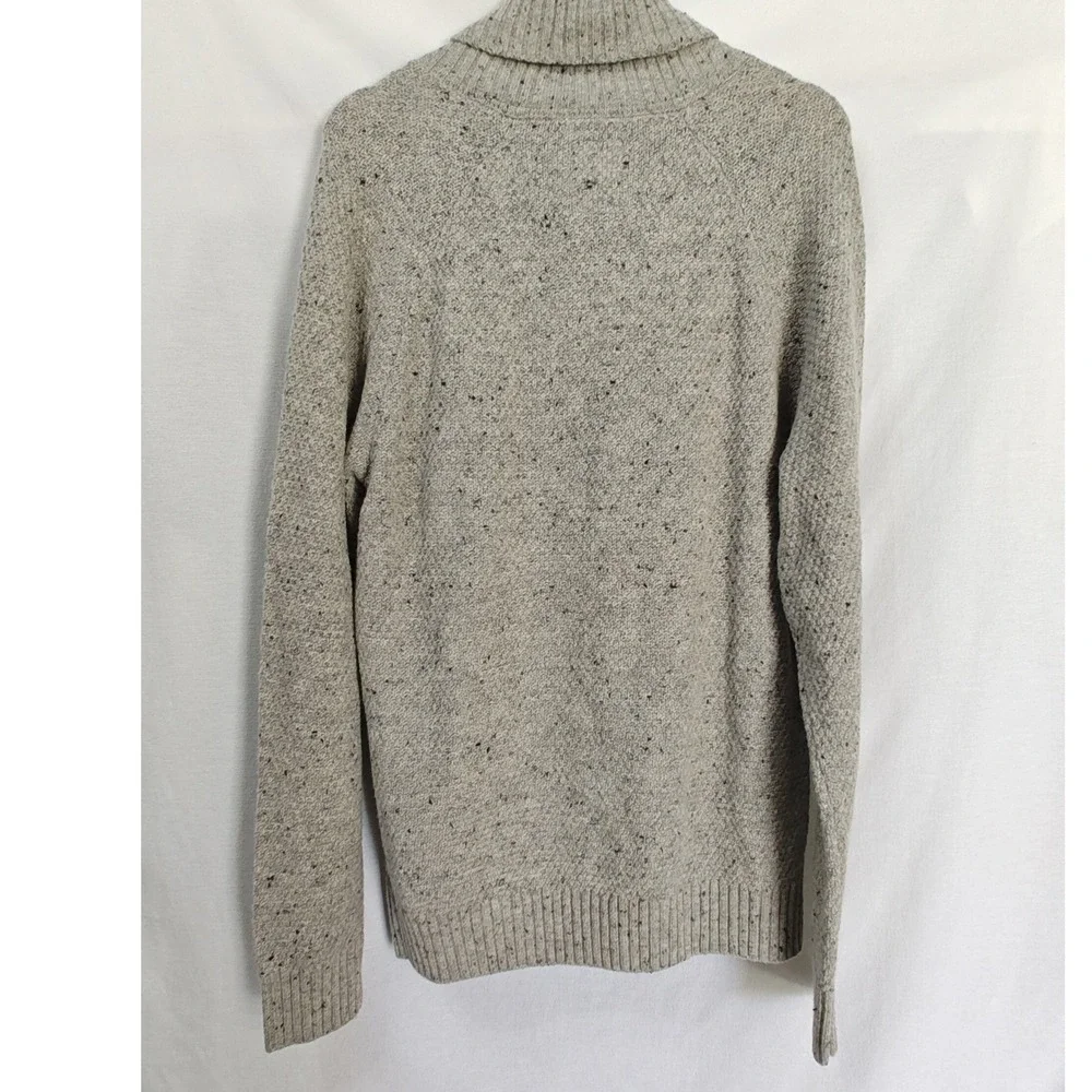 Lindbergh Sweater Shawl Collar Cable Knit Fisherman Style Pullover Gray‎ Wool XL
